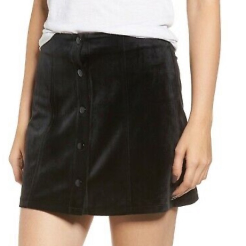 Black Velvet Skirt
